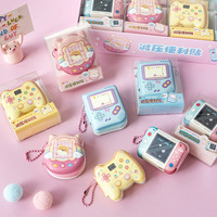 Serie de consolas de juegos divertidos Fresh Cute Girl Heart Doudou Notebook portátil pequeño cuaderno para aliviar el estrés juguetes promocionales