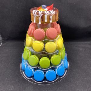 Nuevo Diseño de Soporte para Macarons de 4 Niveles con Empaque Frontal para Exhibición en Fiestas de Cumpleaños y Bodas - Product Image 6