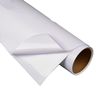 Rollo de Vinilo Autoadhesivo de PVC Brillante y Mate Allsign, Adhesivo Blanco de Alta Adhesión, Imprimible, Ecológico a Base de Solvente