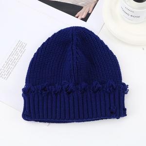 Gorro de Punto Cálido de Color Sólido Estilo Europeo Americano, Nuevo, Simple, a Prueba de Frío, Personalizado, Moderno y Versátil - Product Image 2