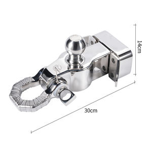 Crochet de remorque <span class=keywords><strong>à</strong></span> manille en acier inoxydable et espacement des trous de vis 85x45mm - Product Image 4