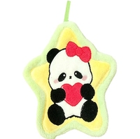 Spielendes Panda-Handtuch - Niedliches Cartoon-Wandtuch - Korallenfleece Kinder-Handtuch - Küchen- und Badezimmer-Handtuch