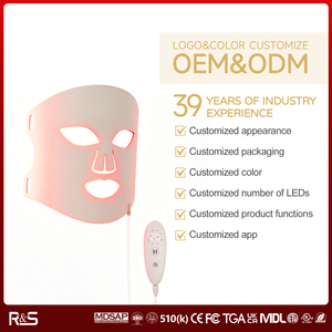 Profesional 4 colores infrarrojo rojo azul Nir luz Led cara silicona <span class=keywords><strong>4D</strong></span> máscara de terapia de luz láser - Product Image 2