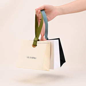 Glampkg biểu tượng tùy chỉnh in hàng tạp hóa bao bì Kraft Túi mua sắm giấy với xử lý túi giấy - Product Image 1