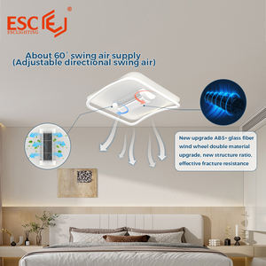 ESC LIGHTING Ventilateur de plafond Led 3 Cct Ventilateur de plafond décoratif à 6 vitesses avec lumière pour le salon - Product Image 5