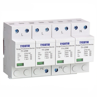 Parafoudre industriel TYCOTIU TY-25M 2P T1 pour système d'alimentation, dispositif de protection contre les surtensions AC en plastique