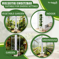 Tour de culture hydroponique automatique à 11 niveaux, système d'agriculture verticale pour écoles, maisons et jardins, en plastique HDPE/ABS anti-UV avec pompe