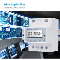 Medidor de Energía Inteligente Eastron SDM320C de Riel DIN Monofásico de 100A, Conexión Directa, Clase 0.5S, Modbus RS485 para Sistema AMR