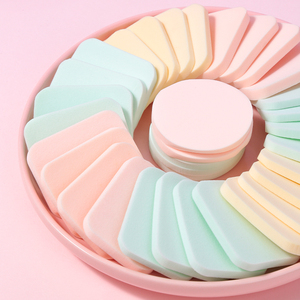 LMLTOP 20 pz Spugnette Cosmetiche Senza Lattice B0889 per Uso Asciutto e Umido, per Fondotinta e <span class=keywords><strong>Cipria</strong></span> in <span class=keywords><strong>Polvere</strong></span>, Forma Quadrata e Rotonda, Spugna per Trucco - Product Image 2