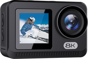 Cámara Deportiva 8K Resistente al Agua con WiFi, Lente Gran Angular de 120°, Compatible con MicroSD, Pantalla HD Frontal de 2 Pulgadas para Aventuras al Aire Libre - Product Image 2