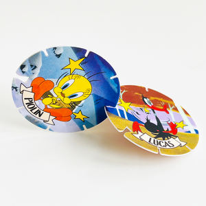 Tarjetas Redondas de Plástico PP Personalizadas de Fábrica <span class=keywords><strong>para</strong></span> Regalos Promocionales Pequeños/Tazo/Pogs - Product Image 5