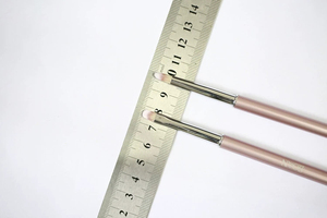 Pinceau à double tête avec manche métallique pour nail art, dégradé, estampage, avec embout serti pour manucure gel UV - Product Image 4