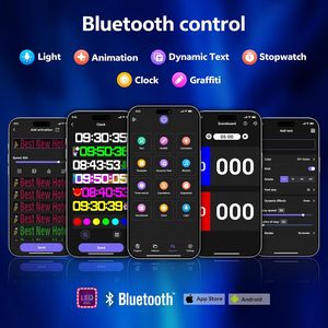 Letrero LED Programable P10 5834x834 con Bluetooth y Aplicación, Pantalla Publicitaria para Interiores, Negocios, Bares y Restaurantes - Product Image 3