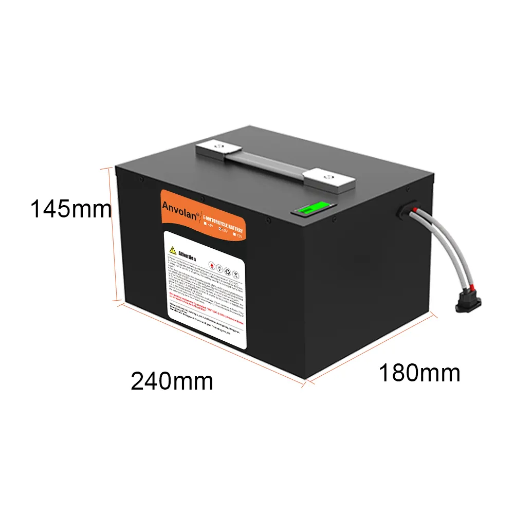 Lithiumbatterie 20 Ah 30 Ah 40 Ah 50 Ah 60 Ah 73 Ah 78 Ah 90 Ah 120 Ah 48V 60V 72V Lithium-Ionen-Batterie für Elektromotorrad-Scooter