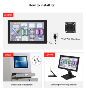 หน้าจอสัมผัสอุตสาหกรรม TFT LCD ขนาด 15.6 นิ้ว คุณภาพสูง 24V IP65 พร้อมพีซีออลอินวันแบบไม่มีพัดลม J1900 แรม 4GB พอร์ต LAN คู่ มีสินค้าในสต็อก - Product Image 6