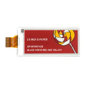 2.9 inch 128x296 White/Black/Red/Yellow 4 Colors Small e ink Display Custom E ink Display