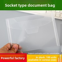 Bolsa de Documentos Transparente de PVC con Logotipo Personalizado, Tamaño A7, Horizontal/Vertical, para Facturas y Recibos, con Inserto en Forma de U