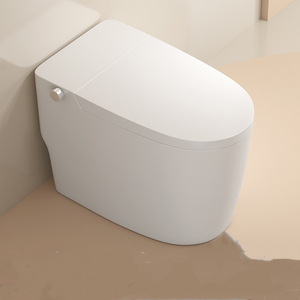 Nouvelle conception <span class=keywords><strong>de</strong></span> toilette intelligente à commande électronique automatique, chauffage céramique, allongée, blanche, à chasse d'eau au sol - Product Image 1