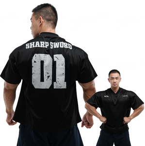 T-shirt de sport à manches courtes LS1524, été, séchage rapide, entraînement, manches courtes - Product Image 5