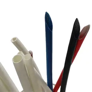Customized Colorful For Cable Wire Protective And Management Flexible Silicone Rubber Fiberglass Sleeve