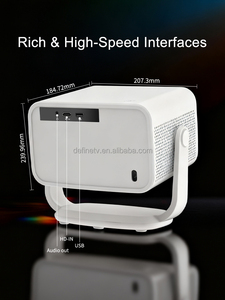 Projecteur intelligent portable LCD Google TV 4K UHD Android 13 pour cinéma maison avec autofocus, correction trapézoïdale, stéréo HIFI, 500 ANSI Lumens - Product Image 6