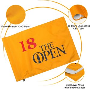 Drapeau de <span class=keywords><strong>golf</strong></span> brodé personnalisé, coupe de <span class=keywords><strong>golf</strong></span> et drapeau double face résistant au soleil en Oxford 300D, drapeau maître - Product Image 4
