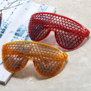 2022 Mới Đến Punk Mặt Di Động Khiên Rỗng Goggle Zenka Lentes De Sol De Hombres 6639 Kính Râm Màu Cam