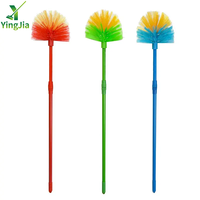 Balai télescopique professionnel pour plafond, brosse de nettoyage pour toiles d'araignées et poussière, avec manche métallique 2m Yingjia