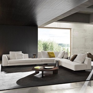 イタリアのモジュラー断面ソファセットコーナーソファソファオレンジL字型ソファ3人掛けモダンソファ - Product Image 5