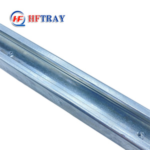 HFTRAY Profilé en U en acier perforé galvanisé 41x41x2mm, profil en C, support métallique - Product Image 3