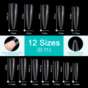 Caja <span class=keywords><strong>de</strong></span> <span class=keywords><strong>Uñas</strong></span> Postizas, 500 Piezas, Transparentes, Acrílicas, Suministros para <span class=keywords><strong>Uñas</strong></span>, Almendradas, <span class=keywords><strong>Stiletto</strong></span>, Coffin, Cuadradas, Puntas Francesas, <span class=keywords><strong>Uñas</strong></span> Postizas para Arte <span class=keywords><strong>de</strong></span> <span class=keywords><strong>Uñas</strong></span> - Product Image 5