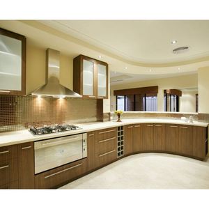 Precio de fábrica Gabinete de cocina de diseños modernos con muestra de mesa de isla para usted - Product Image 3