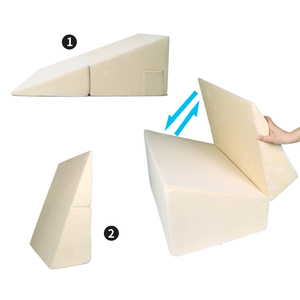 Almohada Triangular para Cama, Soporte Elevado para Dormir/Dolor Lumbar/<span class=keywords><strong>Embarazo</strong></span>, Espuma Viscoelástica, Envío Comprimido, OEM/ODM - Product Image 1