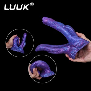 LUUK Blue Demon - Dildo Lésbico con Punto G, Juguetes Sexuales, Pene Realista de Lobo, Tapón Anal, Lengua Estimulante para Adultos, Productos de Masaje - Product Image 3