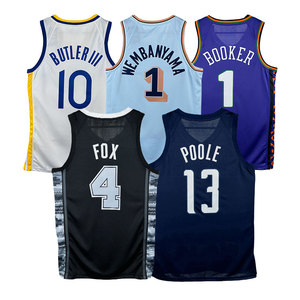 Últimos Jerseys al por Mayor 2025, Jersey de Baloncesto Americano con Estampado en Caliente, 77 Luka Doncic, 15 Nikola Jokic, 34 Giannis Antetokounmpo - Product Image 5