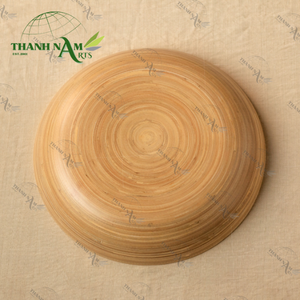 Assiettes en bambou naturel faites à la main en gros collations en bois durables et légères servant pour comptoir de cuisine durable et décoratif - Product Image 6