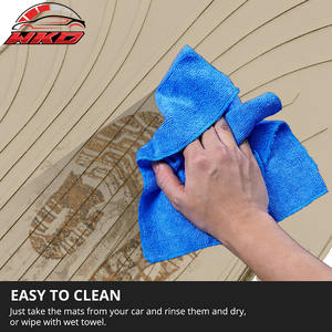 Tapis de sol de voiture en caoutchouc latex beige, sur mesure, 5 pièces, Style IKON, imperméables, adaptés à Nissan Altima 2013-2018 - Product Image 4