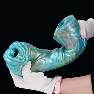 GEEBA Silicone Masturbator Inverted Mould Double Head Entered Sex <b>Toys</b> Male Penis Training Exercise Artificial Vaginal <b>for</b> Male - Product Image 2