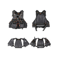 Gilet de pêche respirant 9 couleurs avec flotteur pour sports nautiques en extérieur, veste de natation réglable pour la pêche à la mouche, équipement de pêche