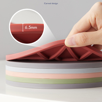 Sous-plats en silicone naturel isolants avec drainage, tapis de table, dessous-de-plat pour assiettes et bols, accessoires de cuisine