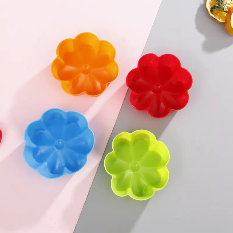 Multi-Flower Moment Round Non-Stick Cupcake Liners Candy Muffin Baking Cups Cake Molds