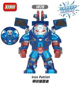 Super héros figurines d'action liées au film Iron MK39 Hulkbuster grandes figurines blocs de construction jouets pour enfants gâteau Toppers