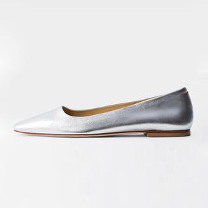 Zapatos Planos de Mujer con Punta Cuadrada, de Piel, Elegantes, Sencillos, Casuales, Cómodos, Suaves, Tipo Bailarina, Talla Personalizada - Product Image 4
