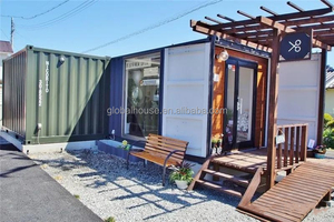 Contenedor de envío modificado, casa <span class=keywords><strong>familiar</strong></span>, estructura de acero, casa pequeña prefabricada, casa portátil, bienes raíces - Product Image 6