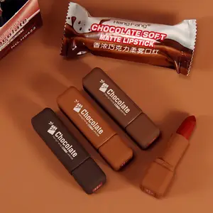 Criatividade Venda quente por atacado Chic chocolate doce pacote charme 3 cores vegan matte líquido batom