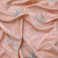 2025 Premium chinois Jacquard broderie tissu trame tricoté Polyester tissé Techniques pour garçons robes de mariée fille sacs