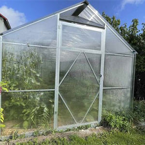 منازل من الألومنيوم صغيرة صغيرة منخفضة التكلفة إطار البولي كاربونات التجارية حديقة الدفيئة للبيع - Product Image 4