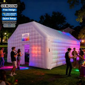 Carpa Cubo LED Inflable Grande, Comercial, Portátil, Impermeable, Resistente al Viento y al <span class=keywords><strong>Sol</strong></span>, con Ventilador Incorporado, Fácil de Instalar, para Fiestas - Product Image 4