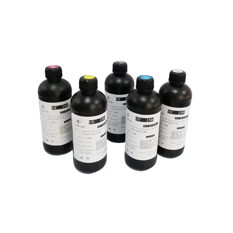 5 garrafas/Set Gráfico LED UV Impressora de Tinta 1000ML Para R1390 L800 R330 DX5 DX7 Tinta UV Para todos os RAIOS UV impressora de mesa