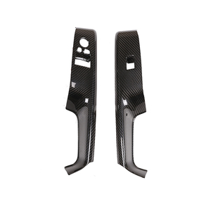 Para <span class=keywords><strong>Toyota</strong></span> <span class=keywords><strong>Supra</strong></span> GR A90 <span class=keywords><strong>MK5</strong></span> fibra de carbono Real accesorios interiores de coche puerta reposabrazos ventana interruptor botón Panel decoración cubierta - Product Image 5